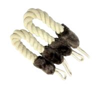 JOINPAYA Fermaporta in Cotone 2 Pezzi Beige Antiscivolo e Anti-collisione per Protezione Maniglie per Prevenire Urti e Proteggere L'ambiente Domestico