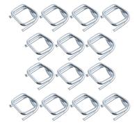 JOINPAYA Fibbie in Metallo Zincato Leggere e Resistenti 50 Pratiche e Facili da Usare per Imballaggio Cinghie 19mm per Reggette e