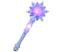 JOINPAYA Fiocco di neve magico bacchetta magica: principesse LED luci fiocco di neve bacchette luminose per parco gelato festa cosplay blu rosa 32 cm