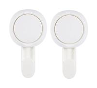 JOINPAYA Ganci a Ventosa senza Punzonatura 2 Pezzi per Bagno e Cucina, Riutilizzabili e Resistenti, Adatti a Superfici Lisce come Piastrelle, Vetro e Marmo, per Accappatoi, Asciugamani