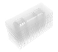 JOINPAYA Ganci Adesivi Trasparenti da Parete 20 Pezzi 14x6 Cm, Supporti Autoadesivi per Mensole Bagno e Cucina, Resistenti a Superfici Lisce come Vetro, Piastrelle e Legno