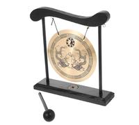 JOINPAYA Gong da Tavolo Feng Shui Piccolo in Metallo Doppio Drago, Decorazione Cinese la Casa e Ufficio, Ornamento da Esposizione per Soggiorno e Scrivania, Regalo per Capodanno Cinese