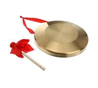 JOINPAYA Gong Mano con Martello Strumento Percussione Tradizionale in Rame Gong Cinese per Allenare Udito e Sviluppare Creatività e Innovazione Stile Casuale
