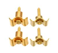JOINPAYA Guide per Corde per Chitarra Elettrica per Chitarristi Professionisti e Principianti Set da 4 in Metallo Oro Accessori per Prolungare la Vita Corde