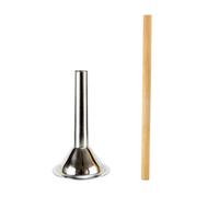 JOINPAYA Kit 2 Pezzi Tubi per Insaccatrice in Acciaio Inox per Salsicce, Facile da Pulire, Resistente a Rotture, per Cucina e Preparazione di Carne di Maiale e Tacchino