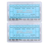 JOINPAYA Kit 720 Pezzi Perni e Coppiglie in Acciaio Inossidabile per Cinturini Orologi da 6 MM a 23 MM Assortimento Barre di Pressione Professionali per Riparazione e Sostituzione Fibbie