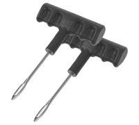JOINPAYA Kit Pneumatici Auto 2 Pezzi Ago per Forature Manico a T in Metallo, Utensile Ripara Gomme Portatile, Dimensioni 14X9X2,2 CM, per Veicoli e Uso su Strada