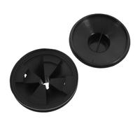 JOINPAYA Kit Protezione per Scarico Lavello Cucina in Pp Nero Tappo e Para Schizzi, Blocca L'acqua e Previene Schizzi per Lavandino e Trituratore Rifiuti