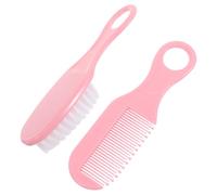 JOINPAYA Kit Spazzola e Pettine per Ragazzo Ragazza Rosa Set Massaggio Chioma Ragazzo Ragazza Antistatico Design Denti Circolari Cura Igiene Favore Sviluppo Cervello