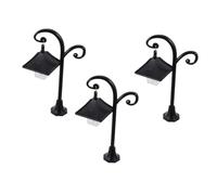 JOINPAYA Lampada da Libreria in ABS Nero 3 Pezzi a Forma di Lanterna Classica Illuminazione Versatile Wireless per Decorazioni di Miniature e Case delle Bambole