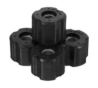 JOINPAYA Lawn Bushing, Mower Bearing Kit, Kit Cuscinetti Tosaerba, Nero, PE, 4 Pezzi, Universal Fit, per Lawn Mower e Brush Cutters, Compatibile con Tubi Alluminio, Facile Installazione