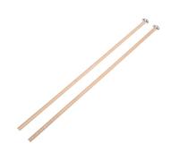 JOINPAYA Martello a piastra in alluminio professionale bacchette percussive Stick a percussione in metallo per xilofono Drumstick eterei in metallo GLOCKENSPIEL MALLET METALE legno Cachi
