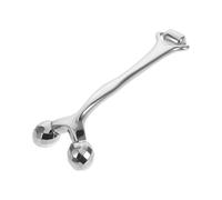 JOINPAYA Massaggiatore a Rullo Facciale in Metallo a Doppia Estremità, Dispositivo Multifunzionale per Massaggio Viso e Collo, Portatile per Cura della Pelle e Miglioramento del Contorno