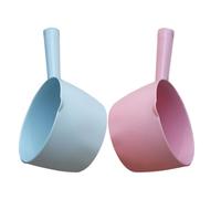 JOINPAYA Mestolo Multiuso per Acqua 2 Pezzi, Paletta da Bagno e Cucina in Plastica Resistente, Mestolo Spesso Colorato Grande per Annaffiare Piante e Uso Domestico