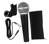 JOINPAYA Microfono Dinamico Filo Per Canto Maneggevole e Ergonomico Per Karaoke e Conferenze Cattura Voci Con Cavo e Clip Inclusi
