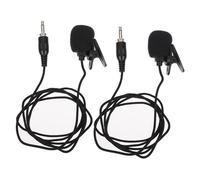 JOINPAYA Microfono Lavalier Condensatore Alta Sensibilità e Anti-interferenza 3.5mm Clip 2 Pezzi Materiale Nylon e Metallo, per Computer e Body Pack