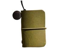 JOINPAYA Mini Blocco Note Portatile in Pelle Verde Oliva Quaderno Tascabile per Cancelleria Ufficio e Materiale Scolastico Blocco Appunti Compatto per Studenti e Uso Quotidiano