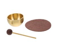 JOINPAYA Mini Ciotola Tibetana Canto Meditazione Con Mazza e Cuscino Artigianale Portatile Per Rilassamento Sonoterapia e Armonia Chakra Cuore