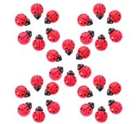 JOINPAYA Mini Coccinelle in Resina Luminose, 100 Pezzi di Mini Animali per Decorazioni Fai da Te, Statuette Artigianali per Micro Paesaggi e Accessori Casa da Giardino