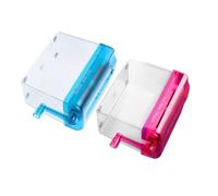 JOINPAYA Mini Distruggidocumenti Manuale da 2 Pezzi Portatile e senza Elettricità per Ufficio Domestico e Viaggi Design Compatto per Distruzione Sicura di Documenti Formato A6 Colore
