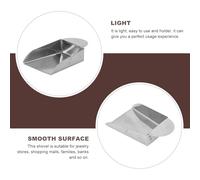 JOINPAYA Mini Pala per Gioielli in Acciaio Resistente Pala per Polvere d’Oro e Diamanti Set 2 Pezzi Utensile Leggero e Durevole per Negozi di Gioielleria e Uso Professionale