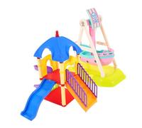 Joinpaya Mini Parco Giochi Set 2 Pezzi Accessori Casa Delle Bambole Scivolo Pirata Giocattoli Costruzione Miniatura Decorazioni Interattive Per Bambini