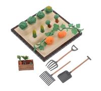 JOINPAYA Miniature Gardening Tools with Mini Shovels and Rakes for Outdoor Dollhouse Decor and Kids Garden Play Includes Vegetable Accessories for Realistic Miniature Garden Scenes