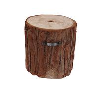 JOINPAYA Moncone Sospeso D'albero Piccolo Appendiabiti per Fioriere Arredamento da con Ceppo D'albero Ceppo Legno Decorativo