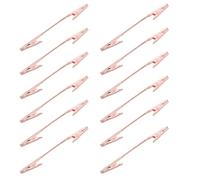 JOINPAYA Morsetti a Coccodrillo Bifacciali in Metallo Doppia Estremità, Set 15 Pezzi Clip Porta Biglietti e Foto, Fermacarte Portamemo Robusto per Ufficio e Lavori Artigianali