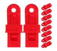 JOINPAYA Morsetti Antivento per Tende 20 Pezzi Rosso Clip per Teloni da Campeggio e Coperture Piscina Elementi di Fissaggio Riutilizzabili per Teli Esterni e Tendalini Camper