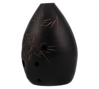 JOINPAYA Ocarina Acustica a Otto Fori in Ceramica Nera Fatta a Mano, Per Lezioni Musicali e Spettacoli Tradizionali