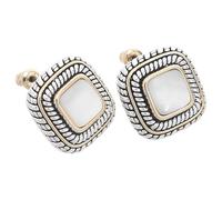 JOINPAYA Orecchini Vintage da Donna in Conchiglia di Perle Set da 2 Pezzi Design Barocco Asimmetrico Gioielli Massicci alla Moda Leggeri e Confortevoli per Uso Quotidiano e Regali