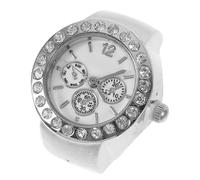 JOINPAYA Orologio ad Anello Quadrante a Tre Occhi con Cristalli | Lega e Vetro, Stile Casual e Fashion, per Eventi Informali e Appuntamenti