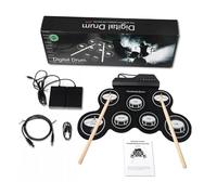 JOINPAYA Pads Per Batteria Elettronica Roll-up Batteria Digitale Portatile Per Principianti Metronomo Integrato Silenziosa Per Esercizi