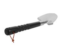 JOINPAYA Paletta per Stufa in Acciaio Inossidabile Nero Manico in Legno, Utensile Versatile e Resistente per Barbecue e Forno, Design Moderno Minimalista