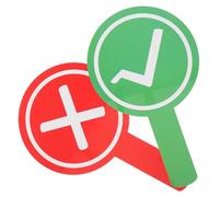 JOINPAYA Palette Bifacciali per Voto in Classe 2 Pezzi, Lavagna Riutilizzabile in Plastica, Strumenti per Valutazione e Apprendimento Interattivo, per Insegnanti e Studenti