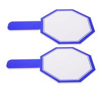 JOINPAYA Palette Cancellabili a Secco Manico 2 Pezzi, Lavagna Bianca Portatile Monofacciale Piccola, Strumento per Punteggi e Votazioni, per Giochi Didattici e Competizioni