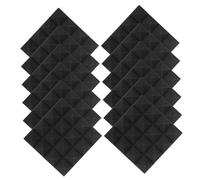 JOINPAYA Pannelli Fonoassorbenti Autoadesivi 12 Pezzi Per Pareti Pannelli Isolanti Acustici Tagliabili Per Studi Di Registrazione Uffici e Home Theater Insonorizzati Per Interni