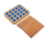 JOINPAYA Pannello in Legno per Esercizi di Destrezza delle Dita con Pioli Allenatore per Coordinazione Occhio-Mano e Riabilitazione Dita Dispositivo per Terapia Occupazionale in Centri