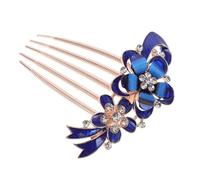 JOINPAYA Pettine Laterale per Matrimonio Accessorio Elegante e Raffinato con Cristalli Blu in Lega di Zinco Lavorazione Eccellente e Stile Chic per Chioma da Sposa