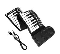 JOINPAYA Pianoforte Pieghevole a 49 Tasti in Silicone Controllo Beat a 32 Livelli e Altoparlantetegrato, Tastiera Portatile Digitale Per Esercizi Musicali a Casa e Viaggio