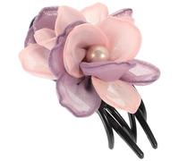 JOINPAYA Pinza per Chioma Fiore Elegante in Plastica e Filo Sottile, Clip Coccodrillo a Tre Denti per Fissare i Chioma Comodamente, per Lavoro e Festa