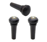 JOINPAYA Pirolo Per Corda Di Violino Acustico Set Da 3 Pezzi Piolo Terminale in Ebano Leggero e Resistente Per Accessori Coda Violino Facile Da Installare Per Musicisti
