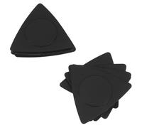 JOINPAYA Plettri Nero Antiscivolo per Chitarra Acustica Triangolari e per Strumenti Musicali Design Facile da Impugnare in ABS 20 Pezzi Superficie Liscia