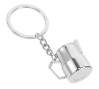 JOINPAYA Portachiavi Decorativo a Forma di Brocca per Schiuma Latte in Metallo Ciondolo per Borsa e Zaino Accessorio Creativo per Chiavi Auto e Amanti del Caffè Elegante e Resistente