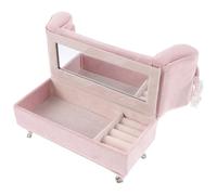 JOINPAYA Portagioielli a Forma di Divano Piccolo Organizer Portatile per Anelli Orecchini e Collane Contenitore Decorativo per e Accessori da Toeletta per e Compleanni Colore Casuale