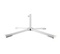 JOINPAYA Portaombrelli Titolare del Ombrello del Patio Portaombrellone a Morsetto Patio Ombrellone in Piedi Ombrello Parasol Mobili da Giardino Base Ombrello Piccolo Acciaio Bianca