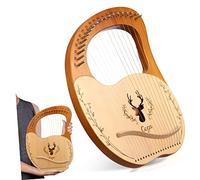 JOINPAYA Portatile Lyre Harp Corde Con Chiave Accordatura e Borsa Custodia Arpa Lira Solida Con Pulsanti in Ferro Per Principianti Suono Chiaro e Effetto Fischio Rilassante