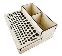 JOINPAYA Portautensili in Legno per Artigianato in Pelle Scaffale per Utensili Fori Multipli Portaoggetti Pratico per Riporre Strumenti da Lavoro Manuale e Fai da Te per Appassionati di