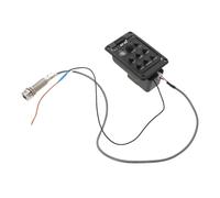 JOINPAYA Preamplificatore per Chitarra Acustica con Pannello di Controllo in Plastica, Eq Multibanda e Interruttore di Fase, per Riparazioni Fai-da-te e Musicisti